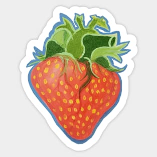 Strawberry Heart Sticker